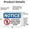 Signmission Do Not Enter Without Permit And Escort OSHA Notice Sign, Vinyl Decal, 7in W x 5in L, 2PK OS-2PACK-NS-D-57-L-15450 - alternate 5